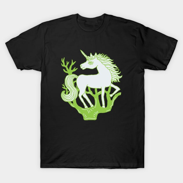 Green Horse T-Shirt by AVEandLIA